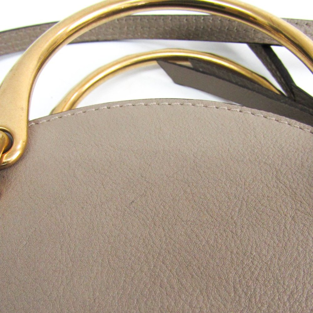 Chloé Pixie Round Leather Suede Handbag #N5491H64O - Picture 6 of 10